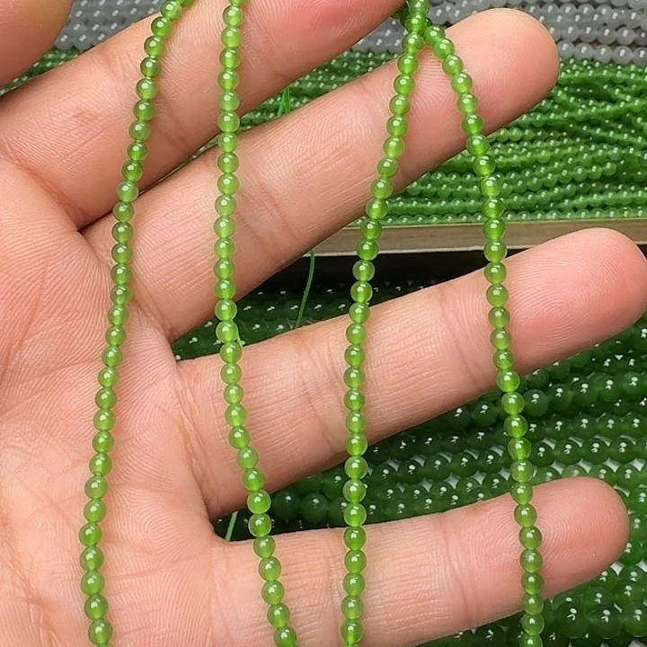 和田玉未镶嵌颈饰碧玉冰阳绿卡3