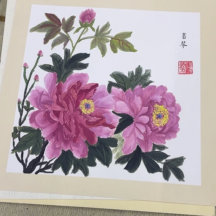 国画38-38卡纸作品艺