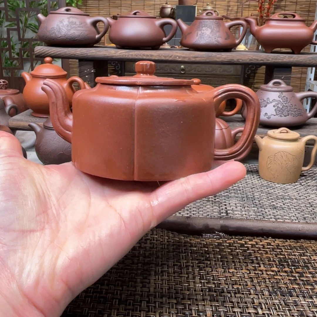 紫砂茶壶宜兴原矿紫砂手工制200