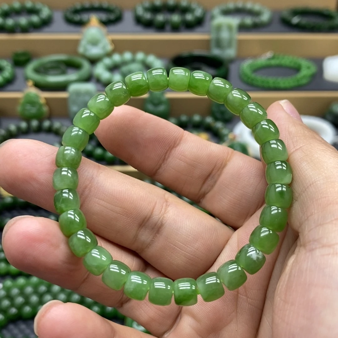 和田玉（碧玉）未镶嵌手链