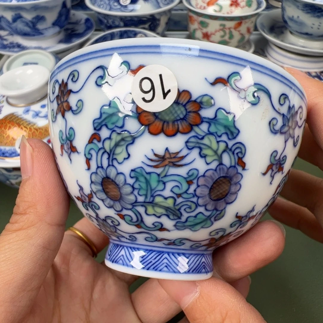 陶瓷景德镇纯手工纯手绘茶具木木16