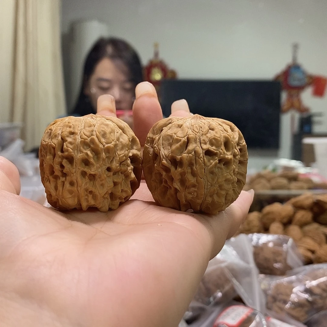 把件文玩核桃40门墩有修