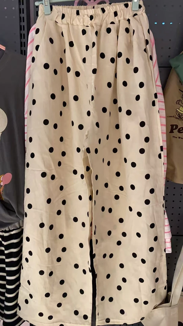 泡菜波点休闲长裤 薄款