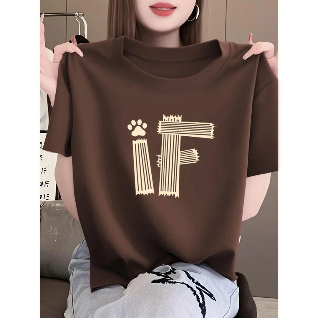 2025新款夏季纯棉短袖t恤女美式复古宽松时尚百搭休闲ins上衣薄款