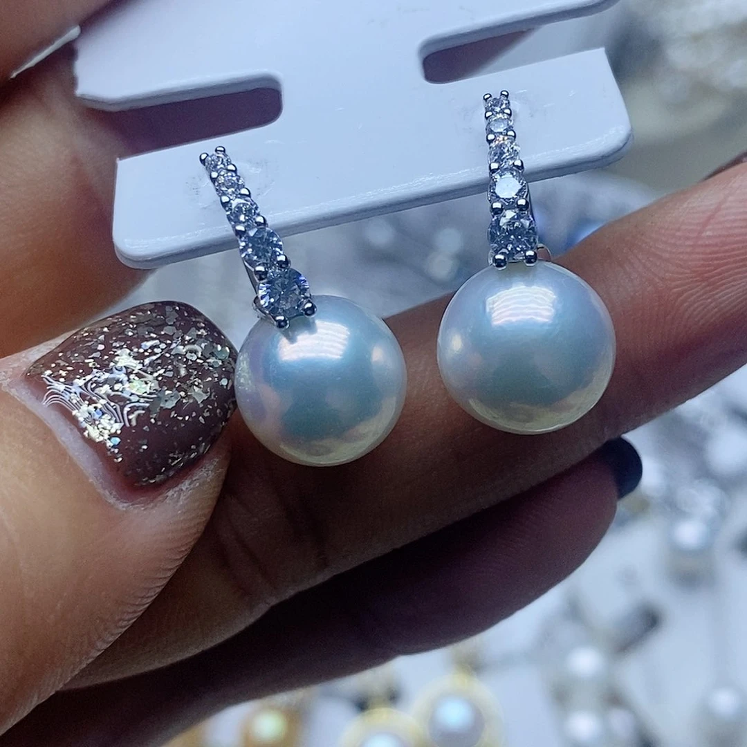 未镶嵌耳钉淡水珍珠