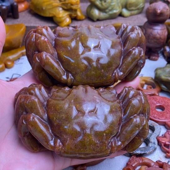 用***2蛇纹石玉未镶嵌颈饰