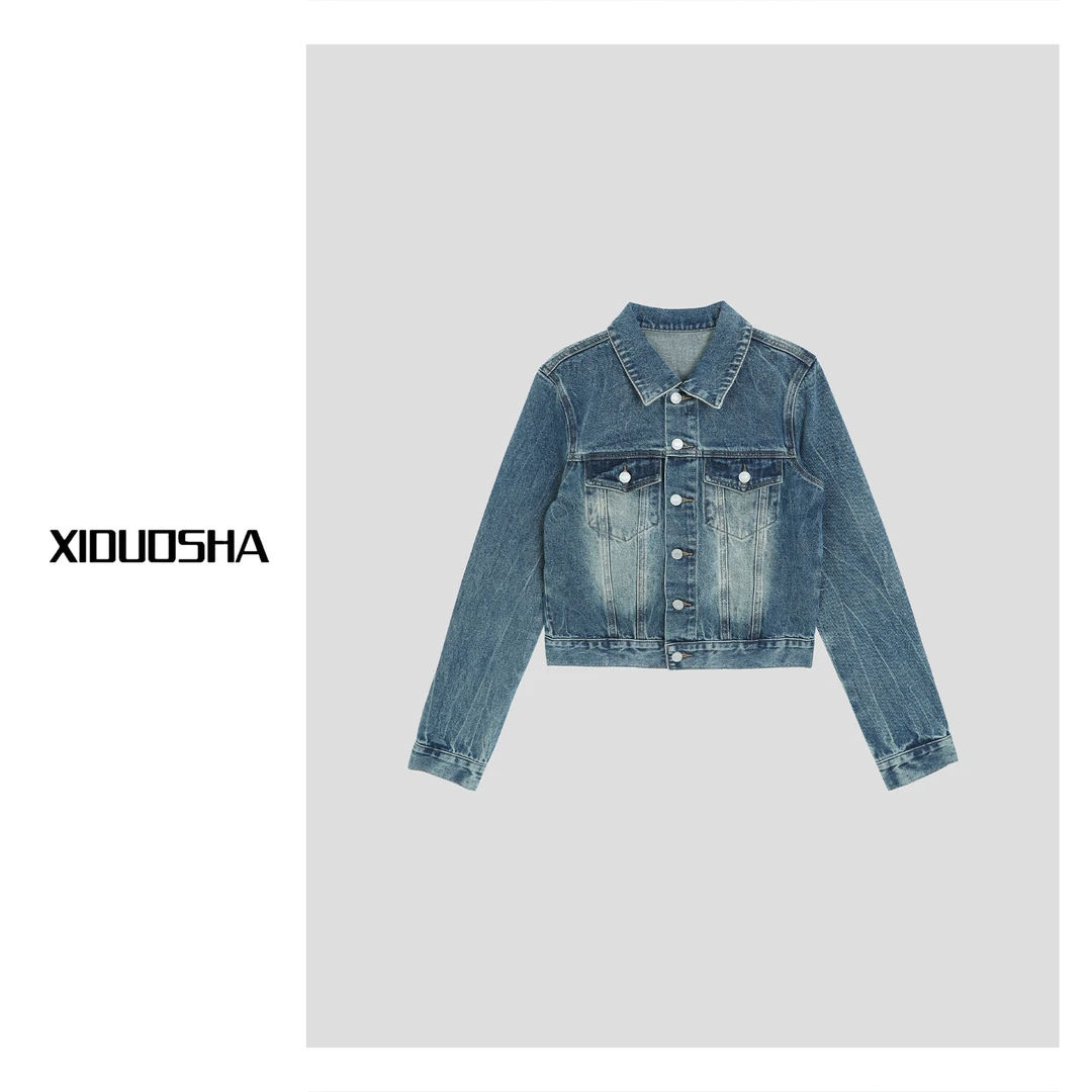 XIDUOSHA/喜朵莎经典百搭显气质显瘦牛仔外套 XDS1502