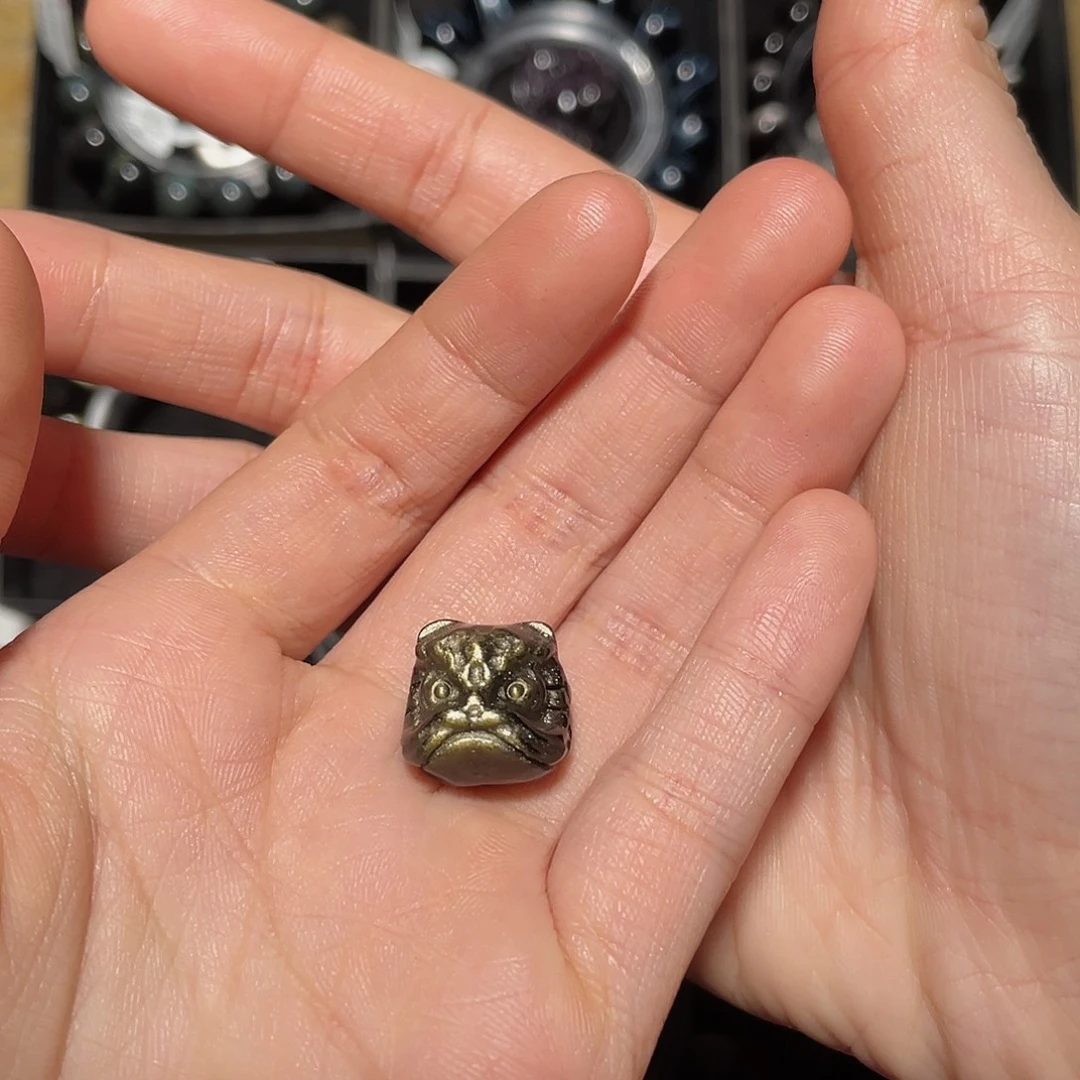 超***店黑曜岩未镶嵌吊坠(不含链)