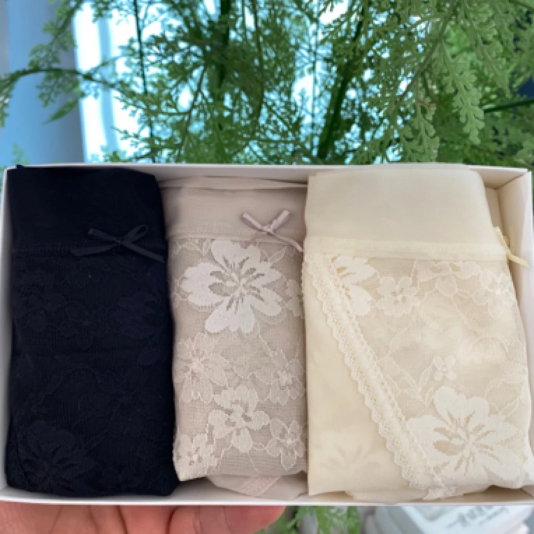 花语花愿中腰蕾丝内裤超薄透气花语花愿90到140