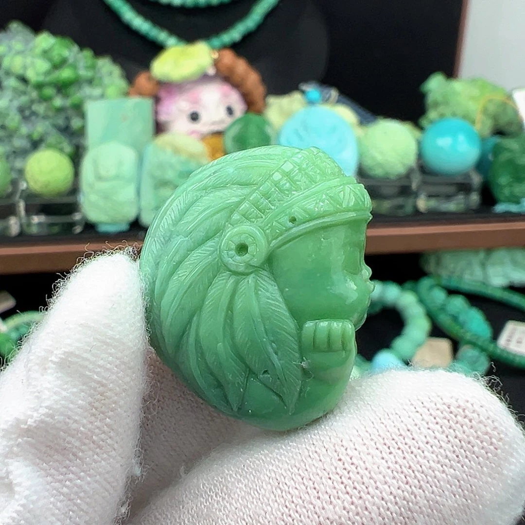 绿松石未镶嵌绿松石主播璐璐