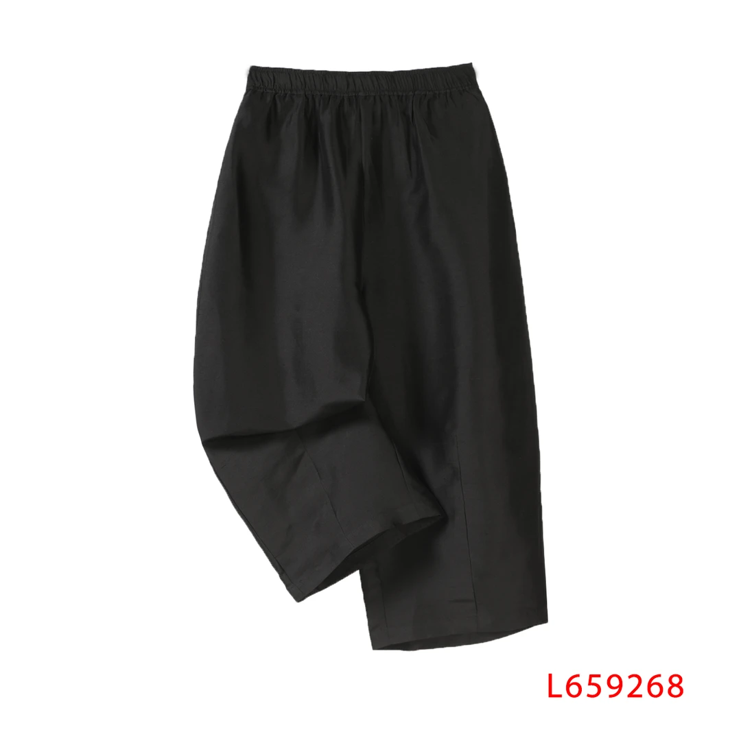 【苏大美】双宫绸裤子（紫色黑色） 659268