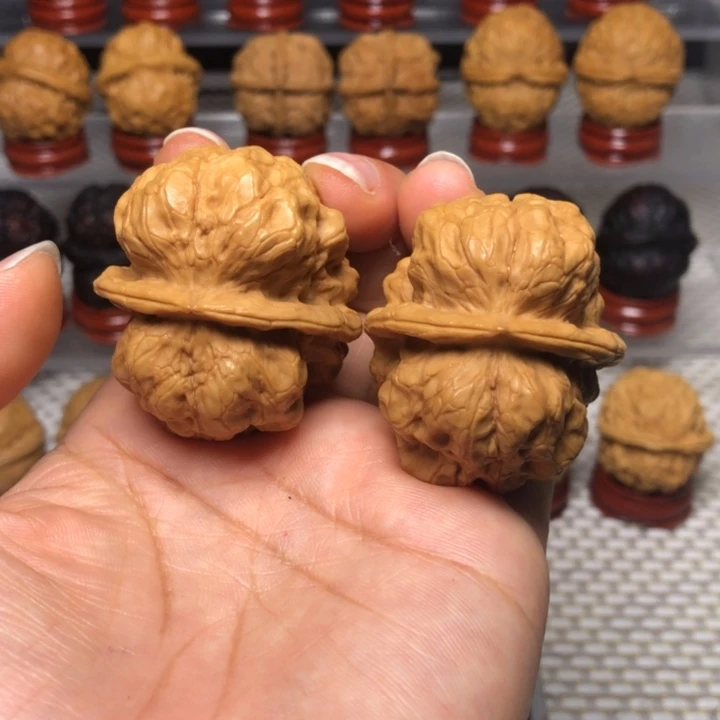 文玩核桃把件12金蟾疙瘩包