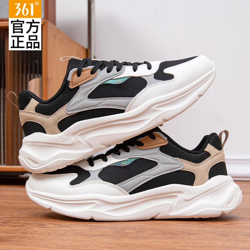361°软底跑步鞋春季新款百搭运动鞋网面透气潮鞋男款训练简约男鞋