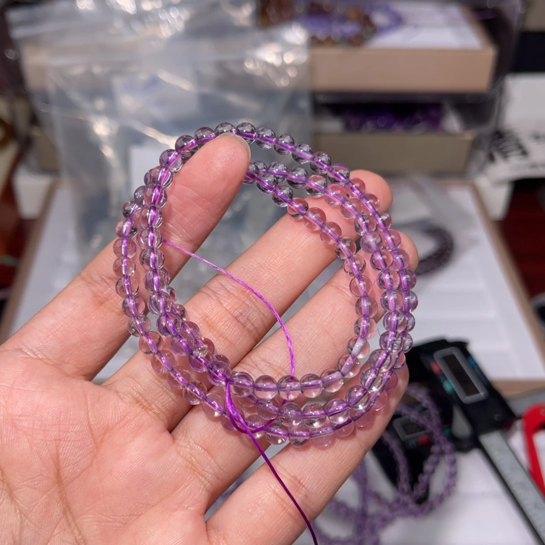 水晶手链未镶嵌紫水晶036