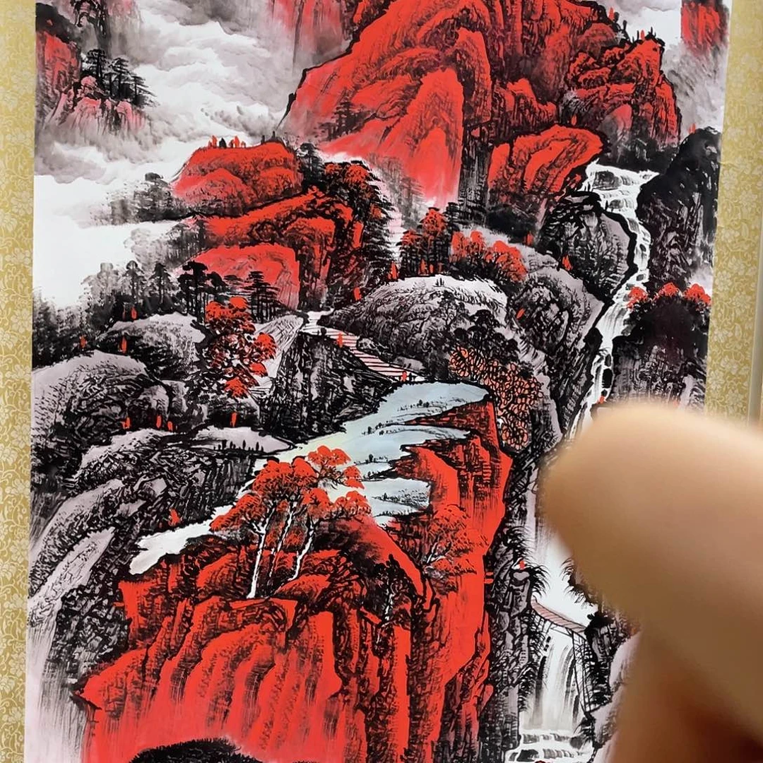 国画老师手绘带运险w