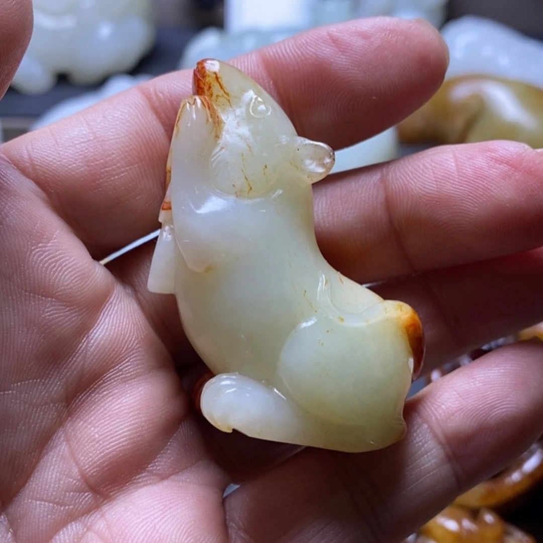 【闪购商品】和田玉（糖玉）颈饰未镶嵌清*
