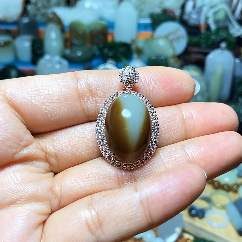 【闪购商品】颈饰未镶嵌和田玉金*菇