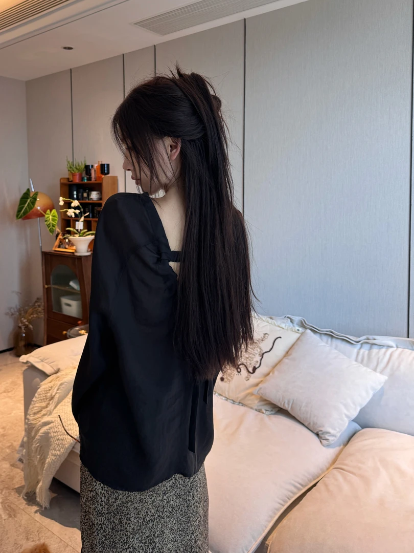 R-HER【城南旧事】夏季新款恋夏风气质百搭休闲时尚防晒小衫长袖