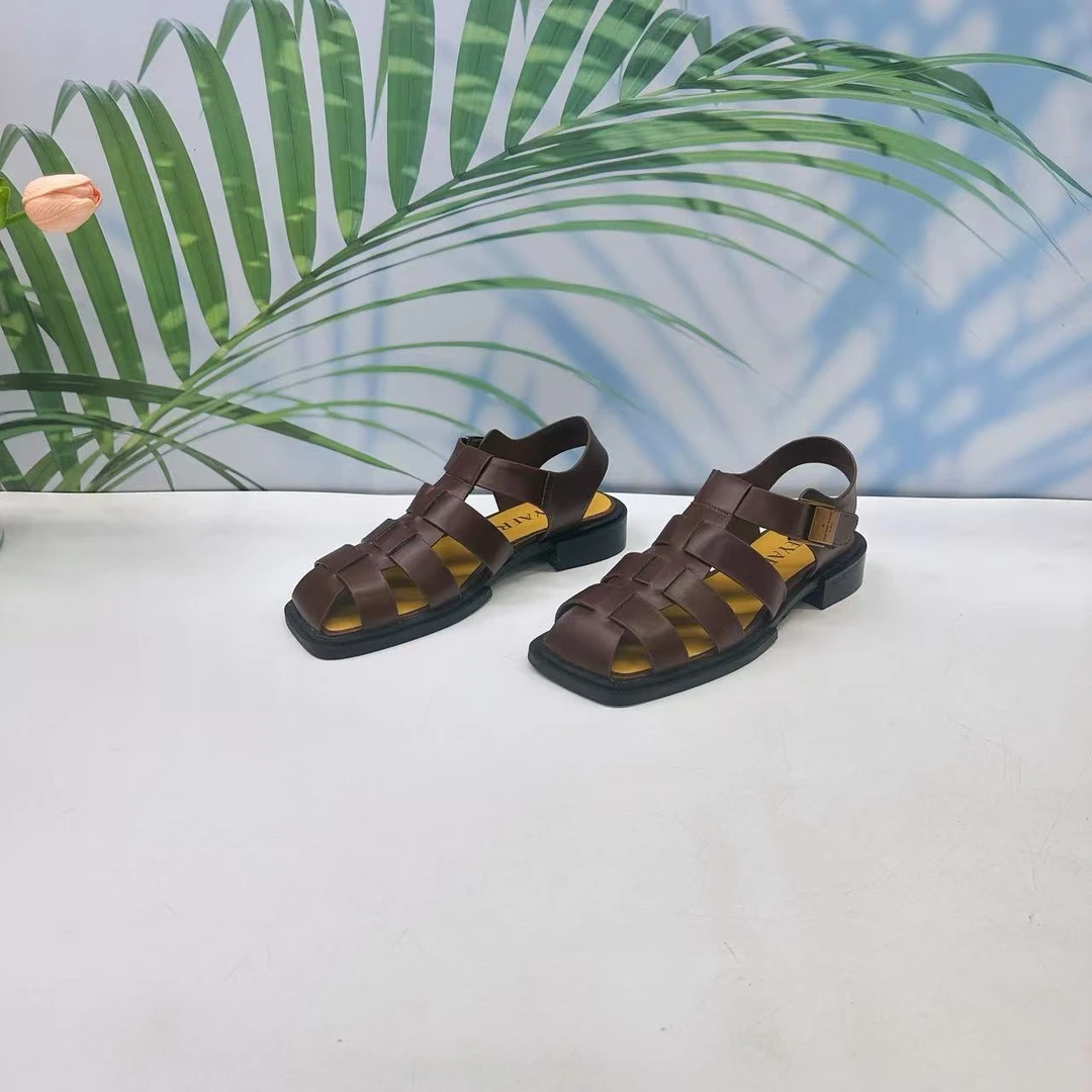 小强家女鞋 芽儿家新款百搭女凉鞋（W27-19-2）（W34AYG23229-103）