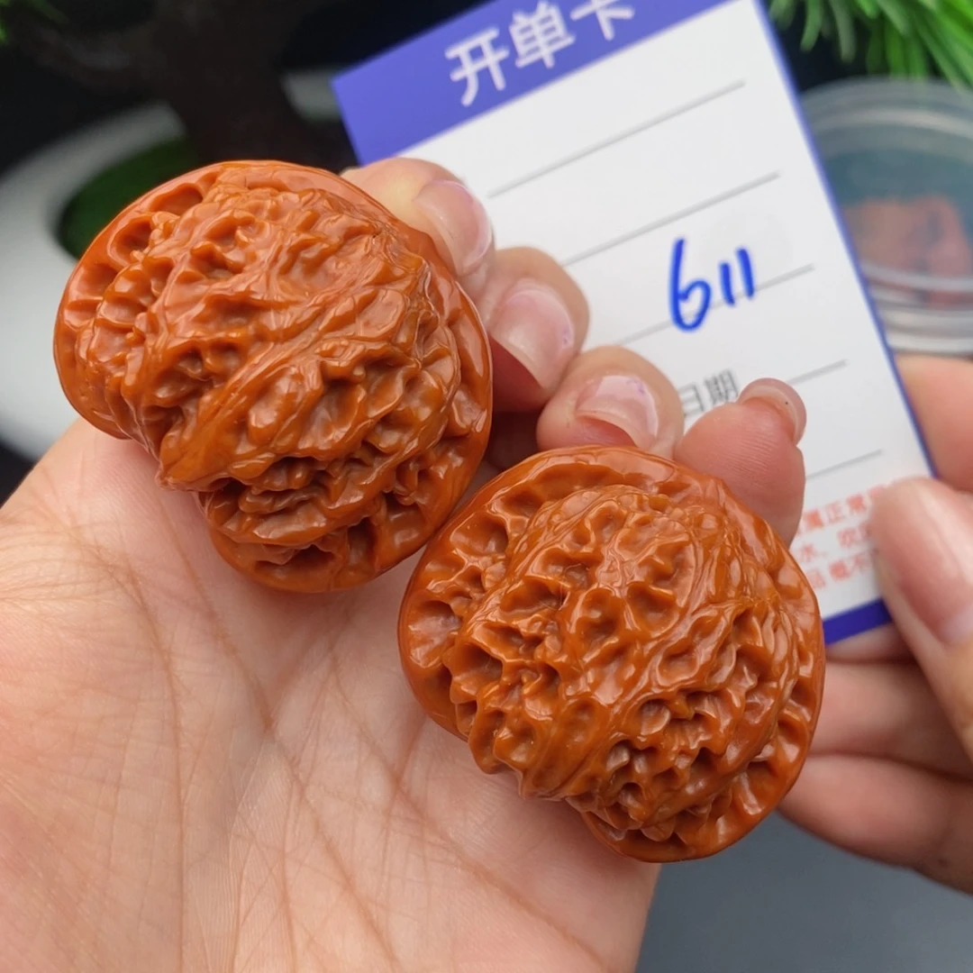 文玩核桃把件40宫灯611