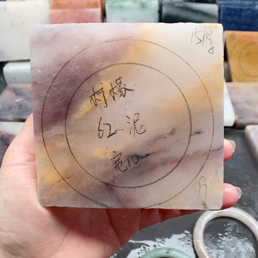 【闪购商品】石英质玉（金丝玉）手镯未镶嵌❤***萌加工定制