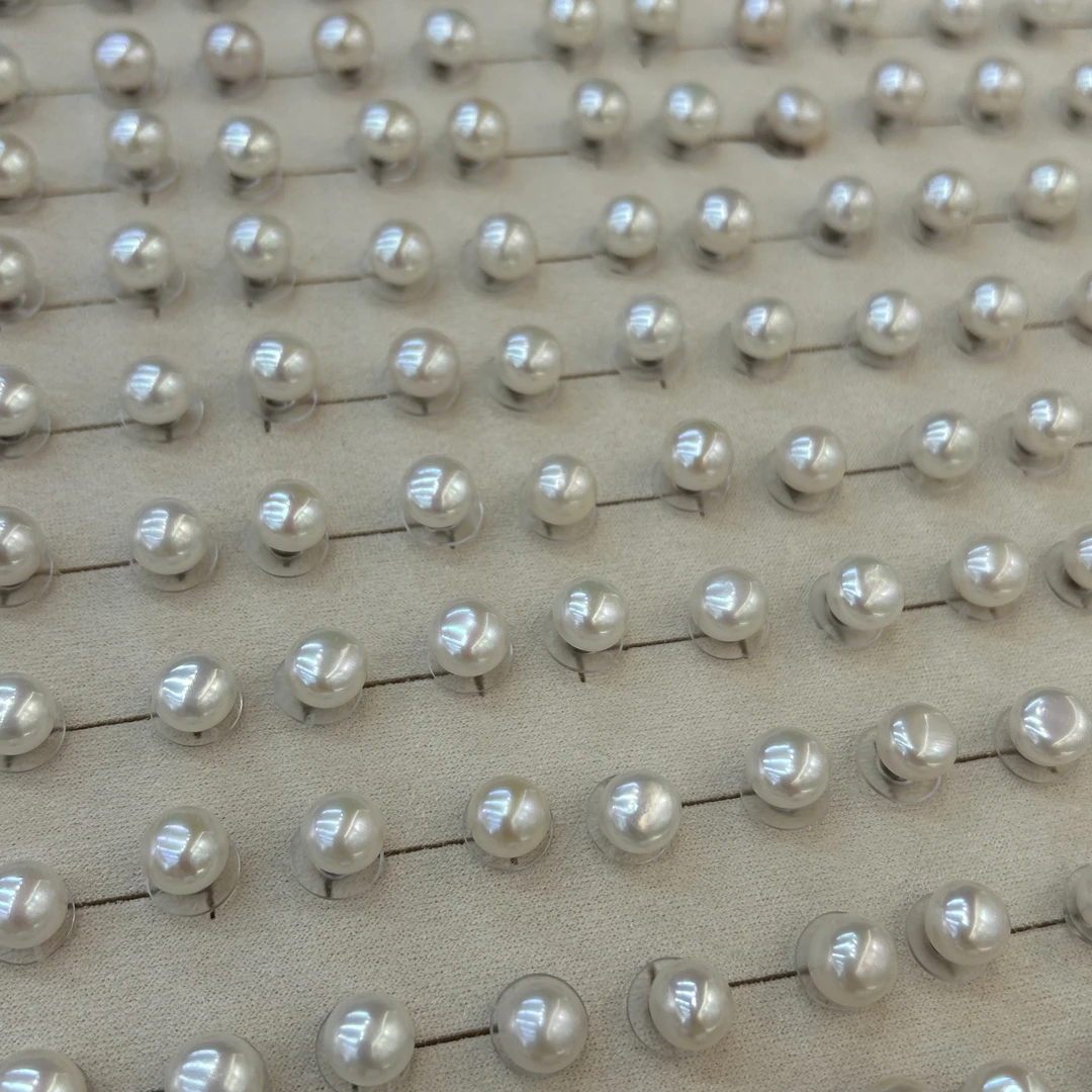 珍珠S925银k10耳钉0002