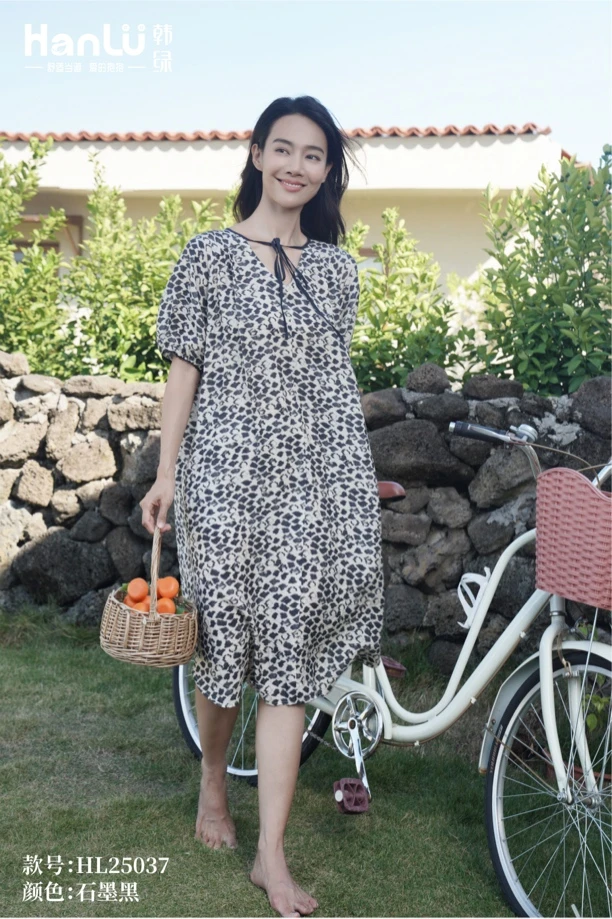 2025春韩家居服睡裙25037