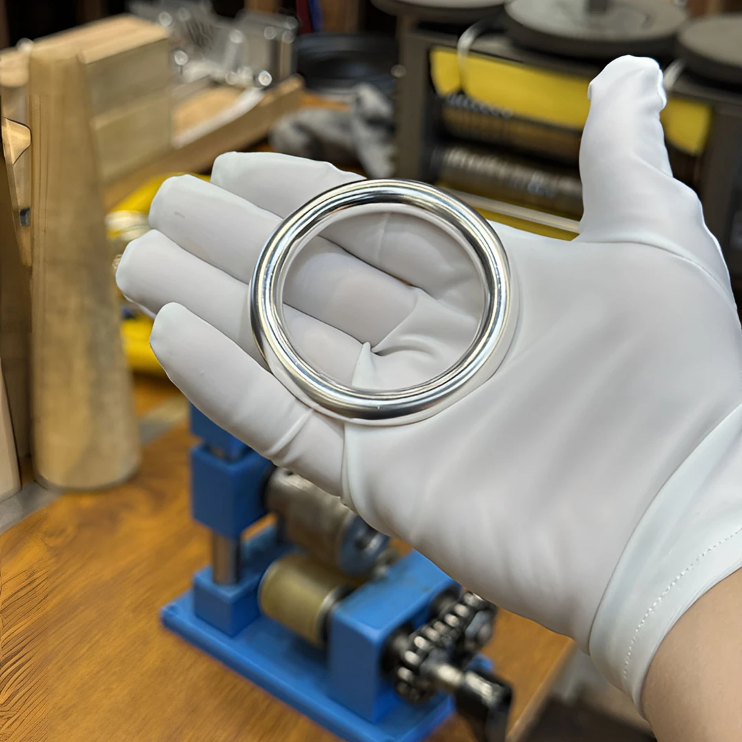 足银手镯 足银银制品 足银999古法素圈手镯 手工定制不支持退货