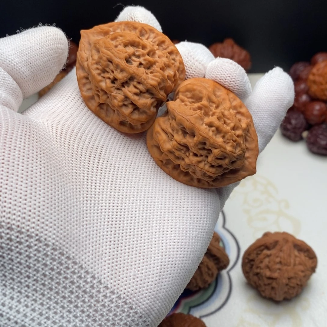 把件文玩核桃41全品三角佛肚