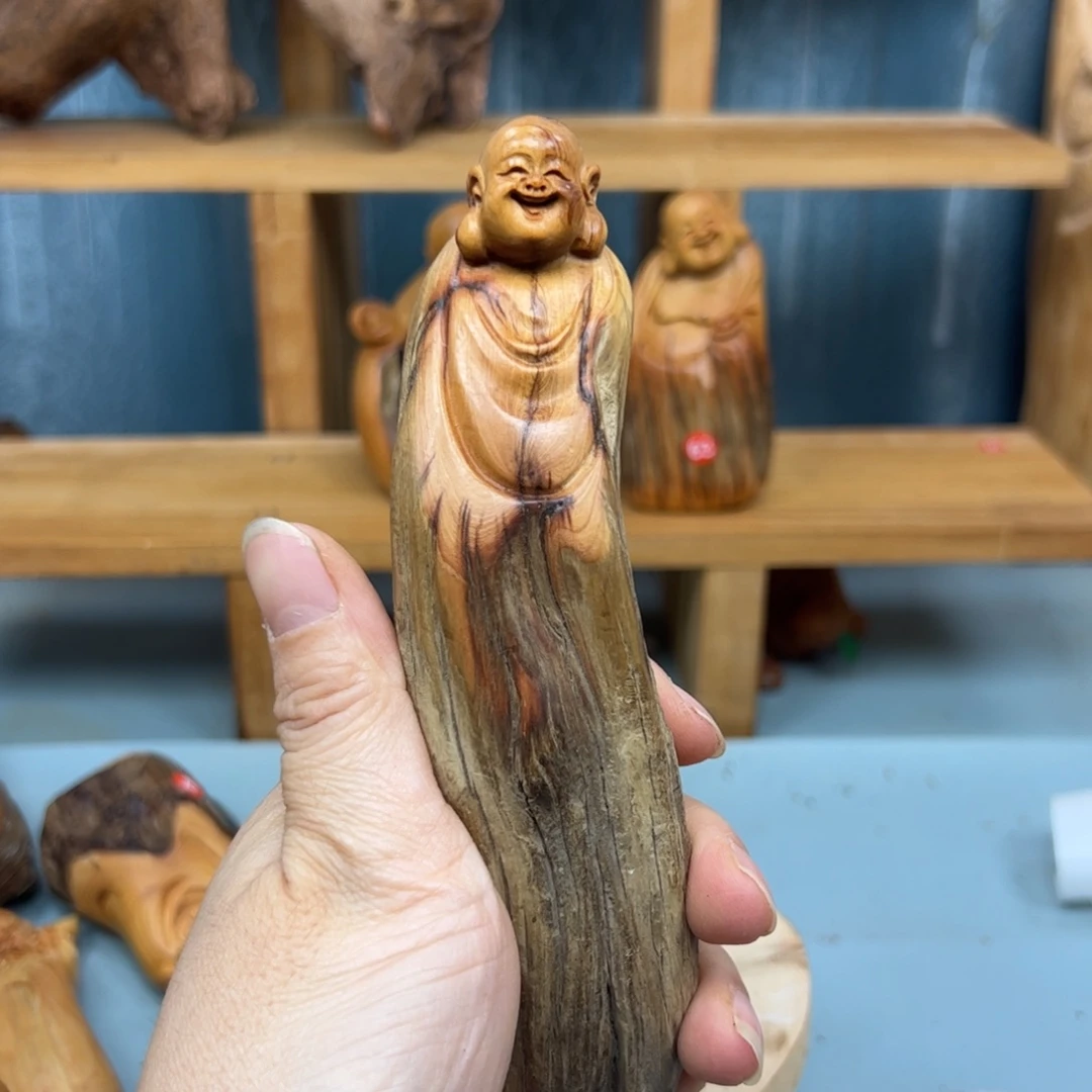 柏木崖柏木摆件手把件，14