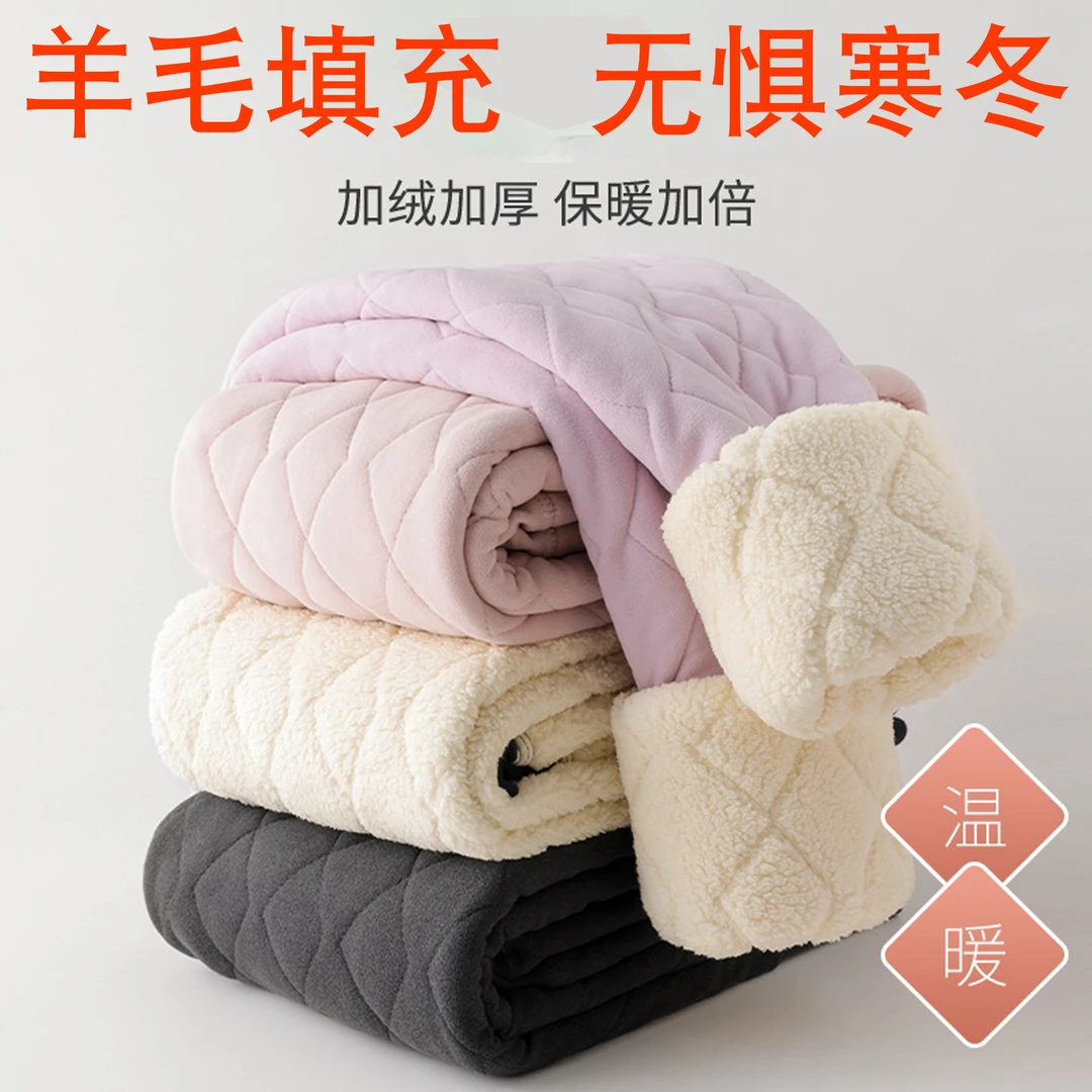 保暖裤女冬季内穿秋裤套裤子显瘦加绒加厚北方款高腰不掉档羊毛裤