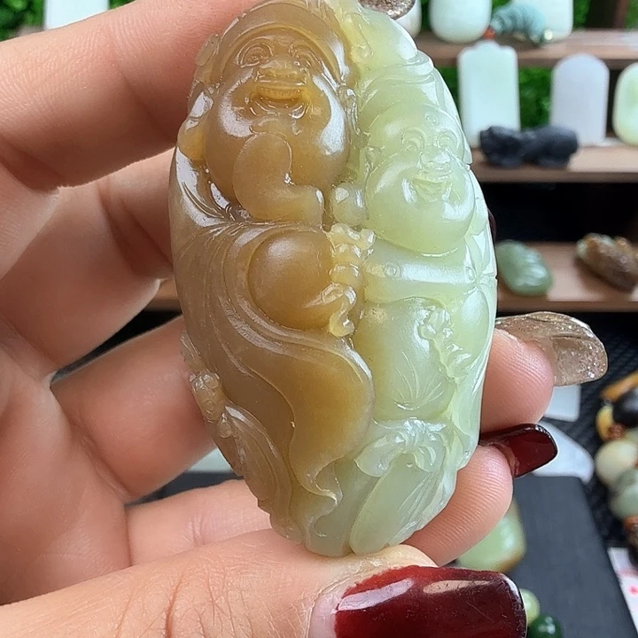 和田玉吊坠(不含链)未镶嵌