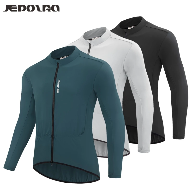 JEPOZRA骑行防风衣长袖自行车男女户外薄款速干舒适贴身防风男款