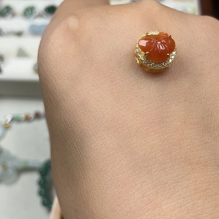 翡翠银S925镶嵌颈饰