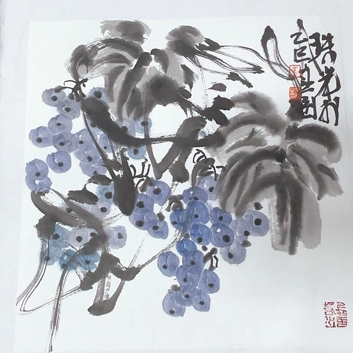 国画崔春刚国画字画中式34.34
