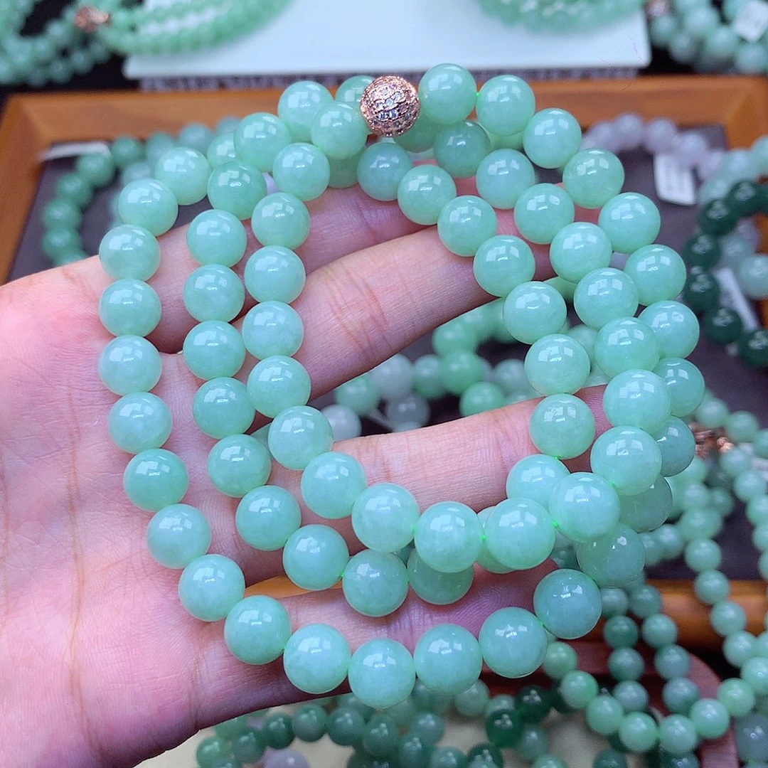 翡翠未镶嵌毛衣链