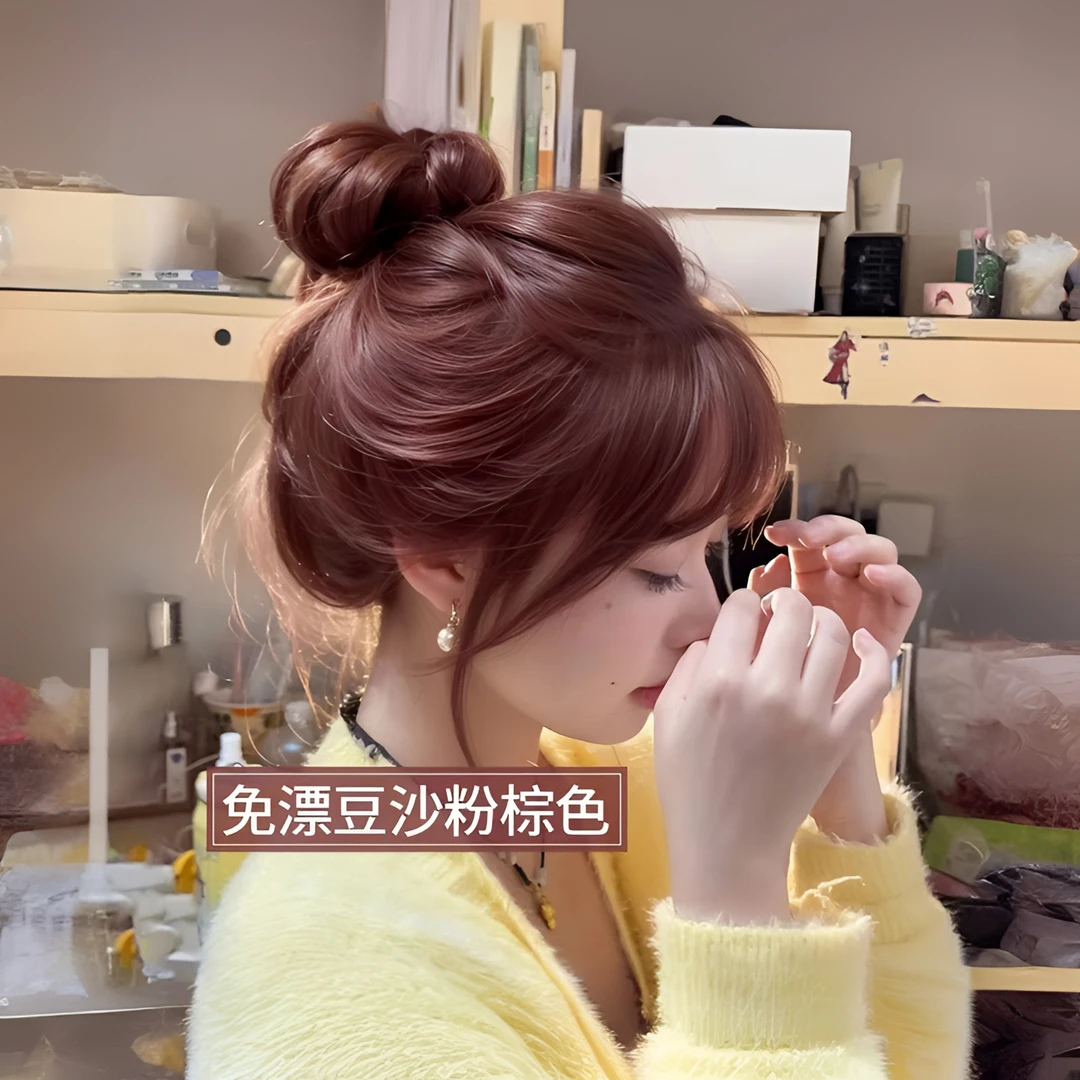 ocks豆沙粉棕色染发膏乳剂%100天然植物纯热销官方旗舰店沙漠玫瑰