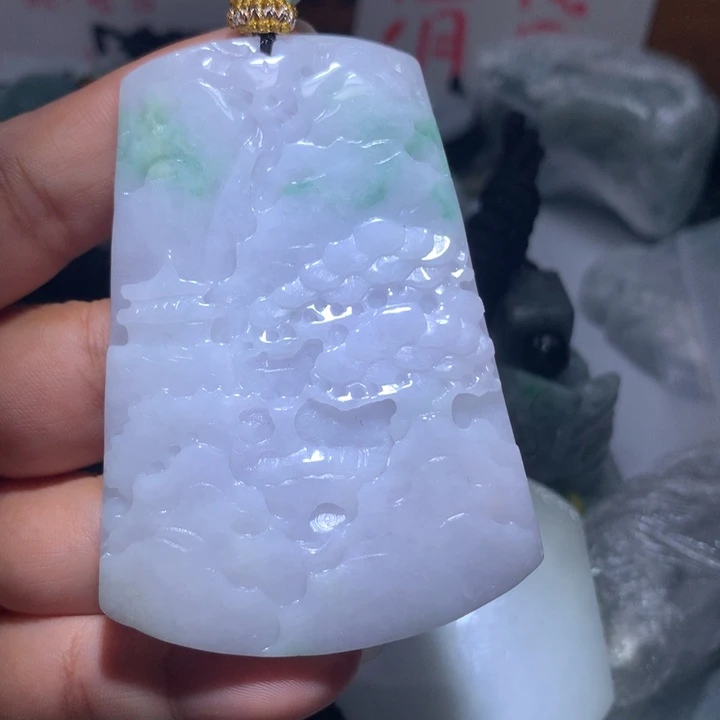 颈饰未镶嵌翡翠保真天然A货翡翠