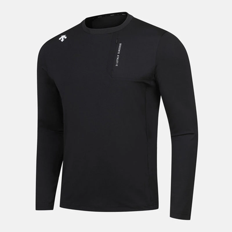 DESCENTE/迪桑特运动休闲圆领长袖T恤男女百搭SP123TTL13