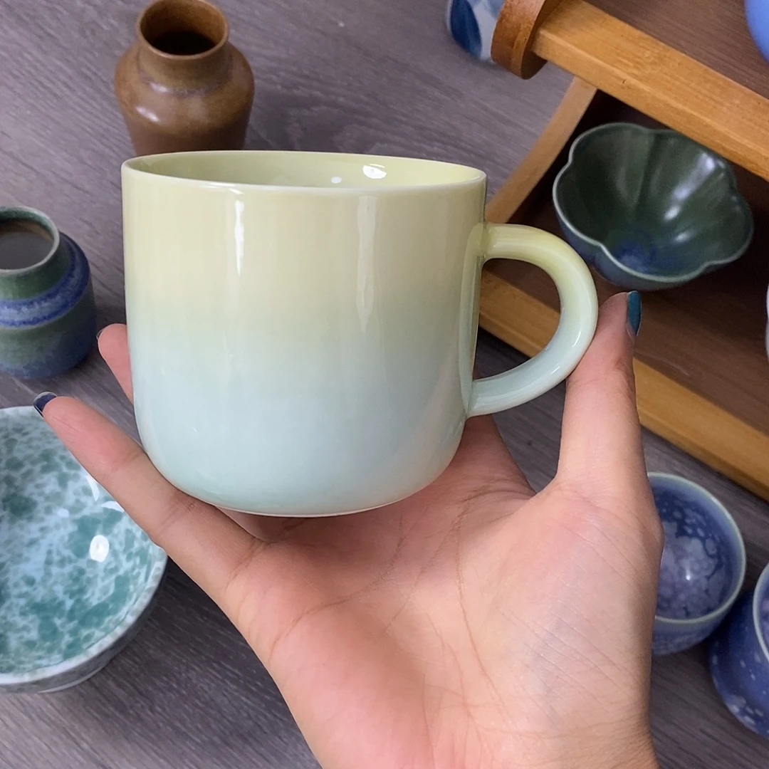 景德镇高温颜色釉咖啡杯