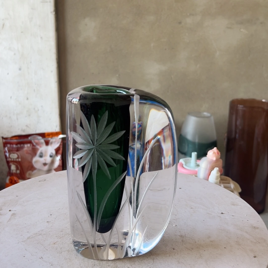 琉璃花器微瑕高度19