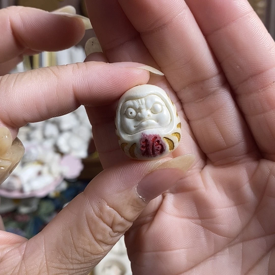 鹿骨把件25号达摩蛋不退换