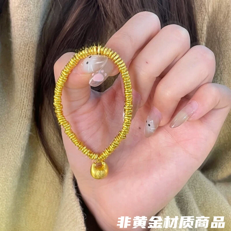 铜合金 牧麟首饰 轻奢首饰 手工小胖福盘缠手链
