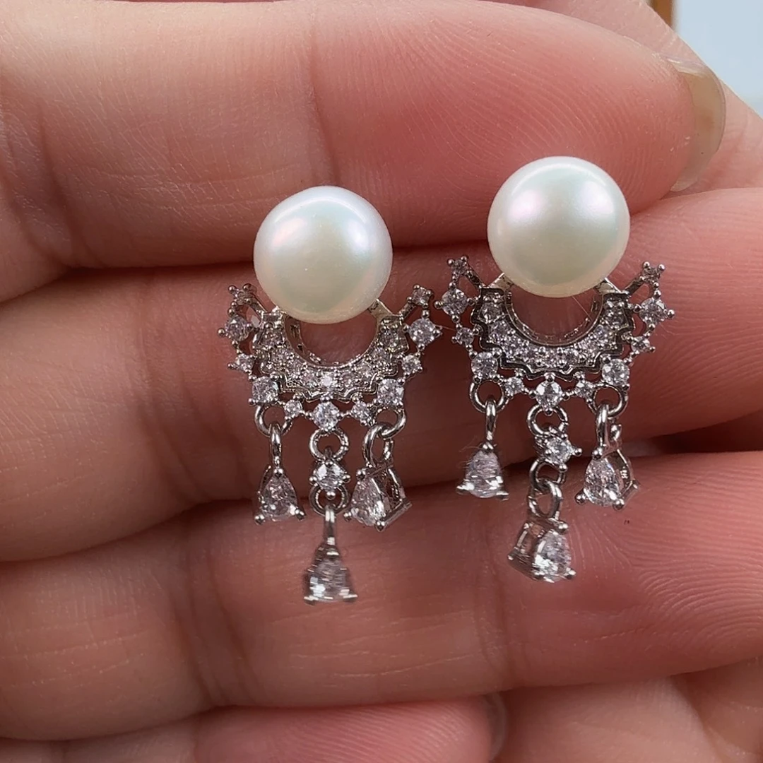 淡水珍珠未镶嵌耳饰