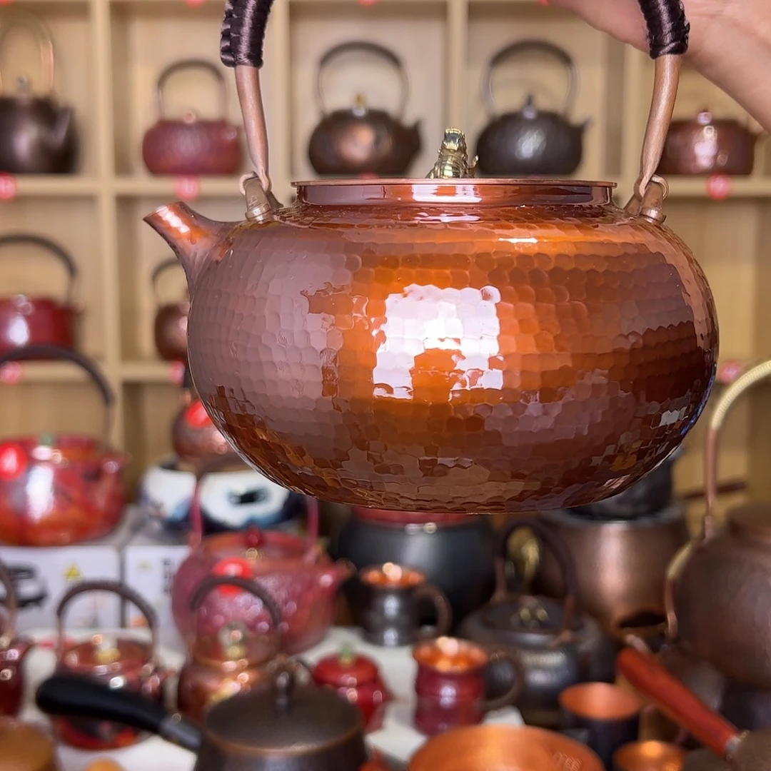 1000毫升紫铜貔貅提梁壶