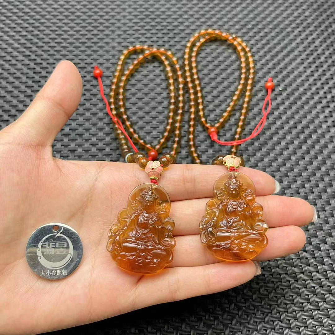 翡昱-N15-14698-琥珀吊坠/约41*31*8/约90颗/-多样性发其一-D