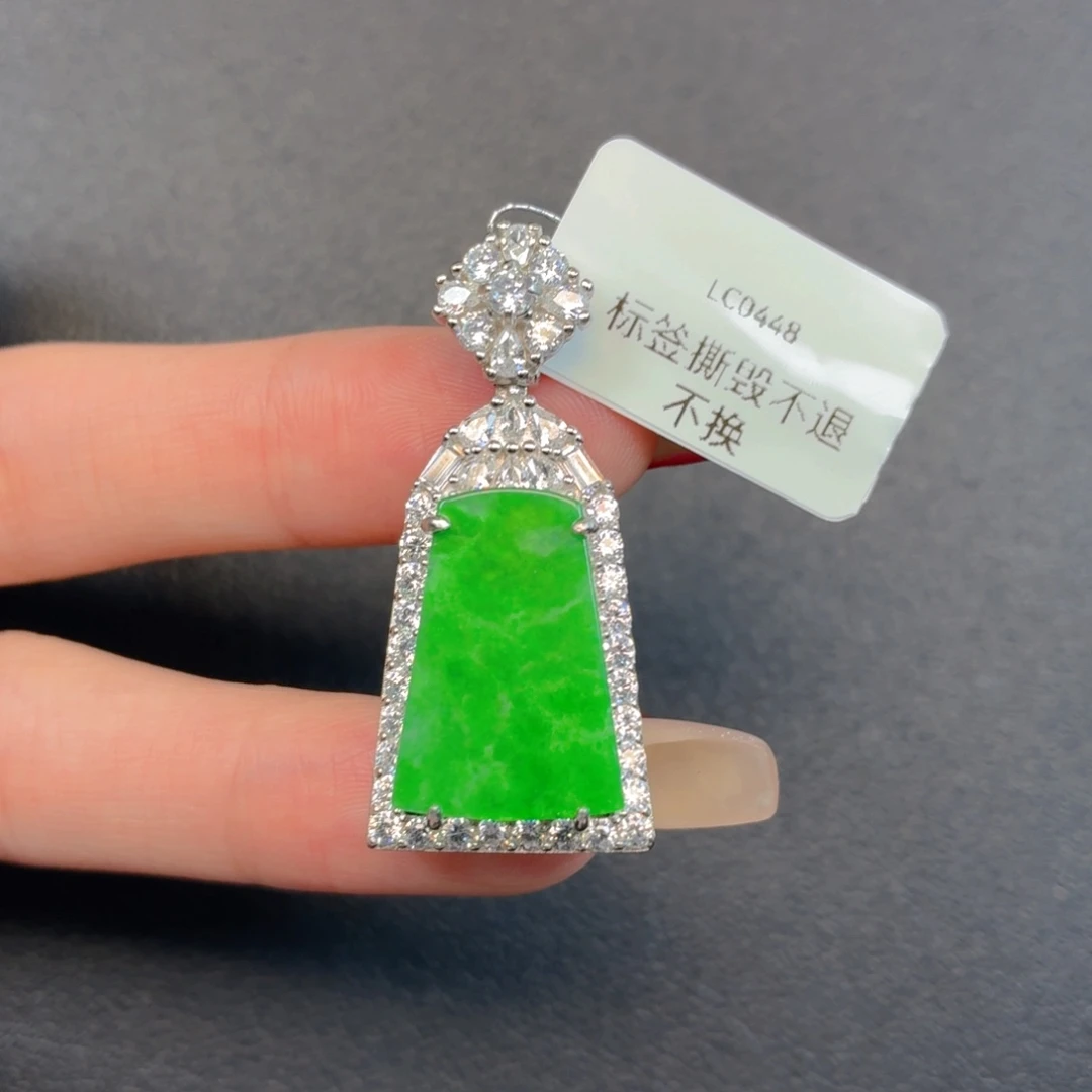 翡翠银S925镶嵌颈饰