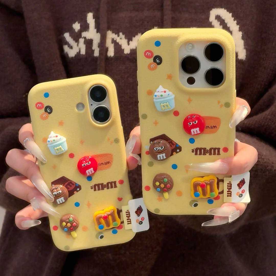 波点立体M豆荔枝纹适用苹果17秋冬手机壳16华为oppo小米15vivo套