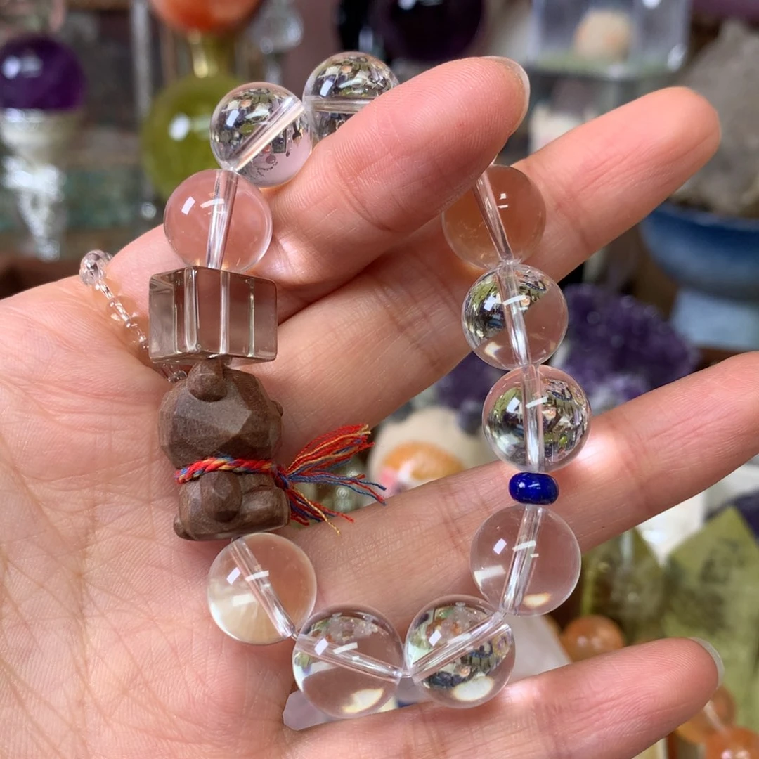 未镶嵌珠宝半成品水晶水晶手链13＋手链