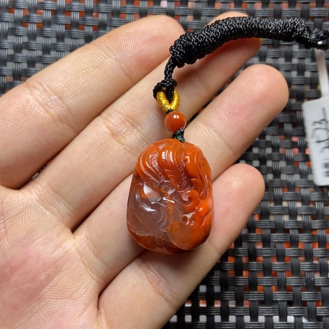 南红玛瑙未镶嵌吊坠(不含链)